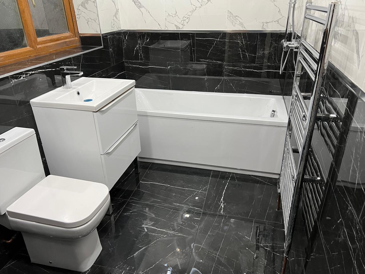 Bathroom finish work