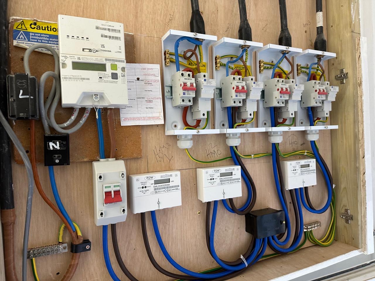 Electrical board install work